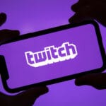 LONDON, UK - April 30 2020: Twitch game live streaming logo on a